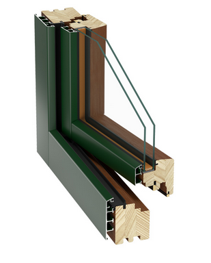 Okna Hybrydowe Drewno-Aluminium